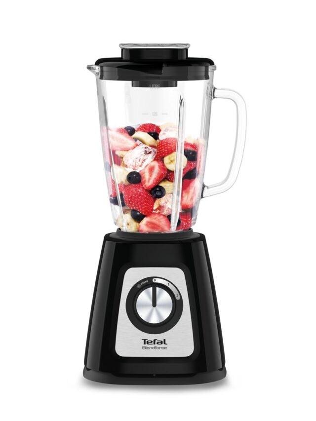 Tefal BlendForce II BL4358 blender 1.25 L Tabletop blender 800 W Black  Brushed steel - imagine 3
