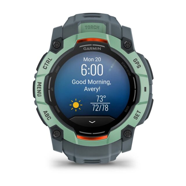 Garmin Instinct 3 AMOLED 3.3 cm (1.3 ) 50 mm Digital 416 x 416 pixels Touchscreen Green GPS (satellite) - imagine 6