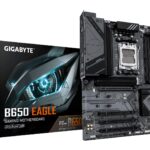 GIGABYTE B650 EAGLE Motherboard - AMD Ryzen 9000 Series CPUs  12+2+2 Phases VRM  up to 7600MHz DDR5 (OC)  1xPCIe 5.0 + 2xPCIe 4.0 M.2  GbE LAN  USB 3.2 Gen 2