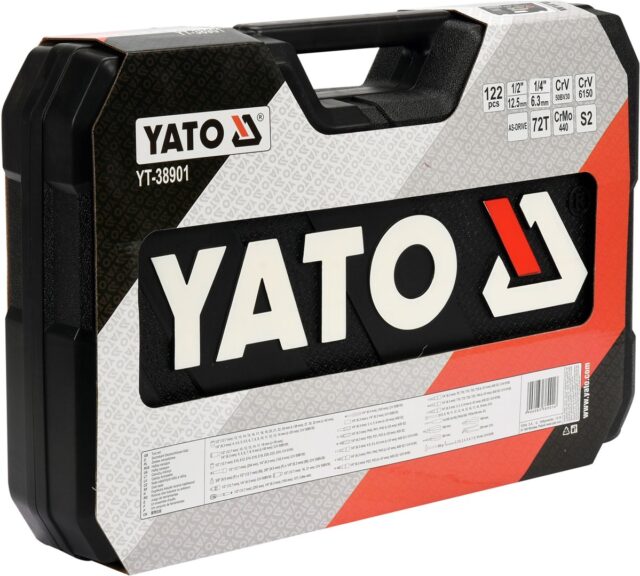 Yato YT-38901 Tool set XXL 1/4-1/2  122 items - imagine 6