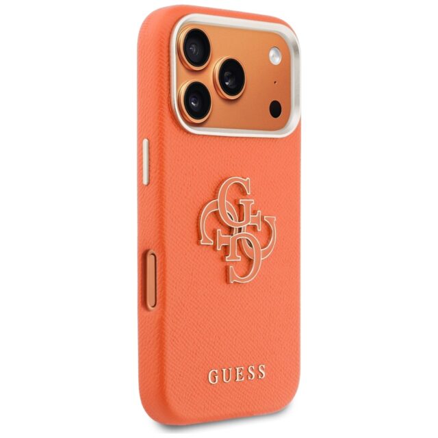 Case Guess FW Resin Logo for iPhone 17    Pro orange - imagine 4