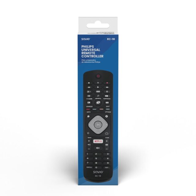 SAVIO Universal remote controller/replacement for PHILIPS TV RC-10 IR Wireless - imagine 3