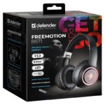 HEADPHONES DEFENDER BLUETOOTH FREEMOTION B571 BLACK LED - imagine 10