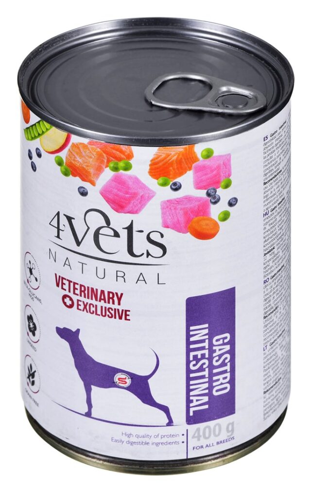 4VETS Natural Gastro Intestinal Dog - wet dog food - 400 g - imagine 3
