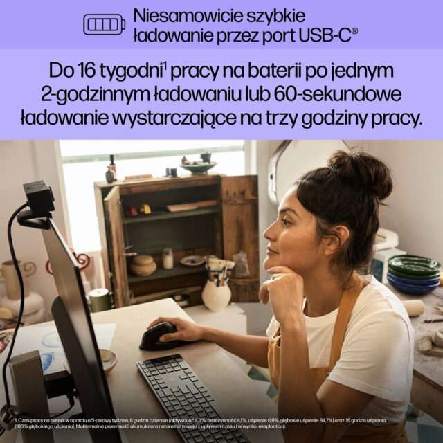 HP Wireless Mouse 920 Ergo Vertical Black - imagine 12