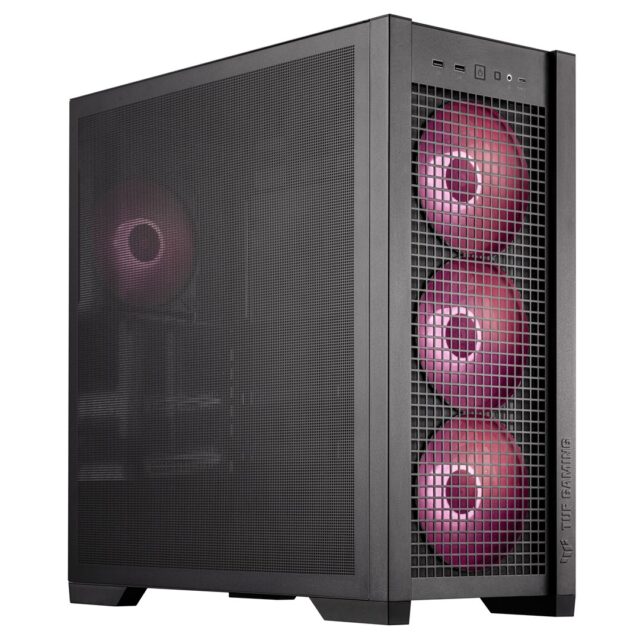 Housing Asus TUF GAMING GT302 TG ARGB BLACK - imagine 3