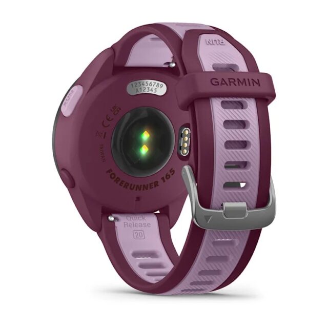 Garmin Forerunner 165 Music 3.05 cm (1.2 ) AMOLED 43 mm Digital 390 x 390 pixels Touchscreen Purple GPS (satellite) - imagine 6