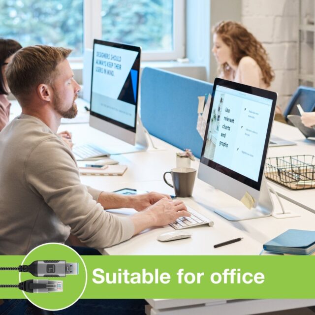 Techly ICOC U3A-RJ45-010 networking cable Black  Silver 1 m Cat6 F/UTP (FTP) - imagine 7