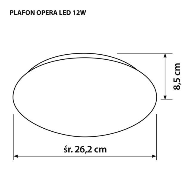 Modern LED ceiling plafond Activejet OPERA LED 12W - imagine 3