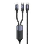 USAMS Kabel U71 USB-C/ Lighning na USB-C1,2m 100W PD Fast Charge czarny/black SJ550USB01(US-SJ550)