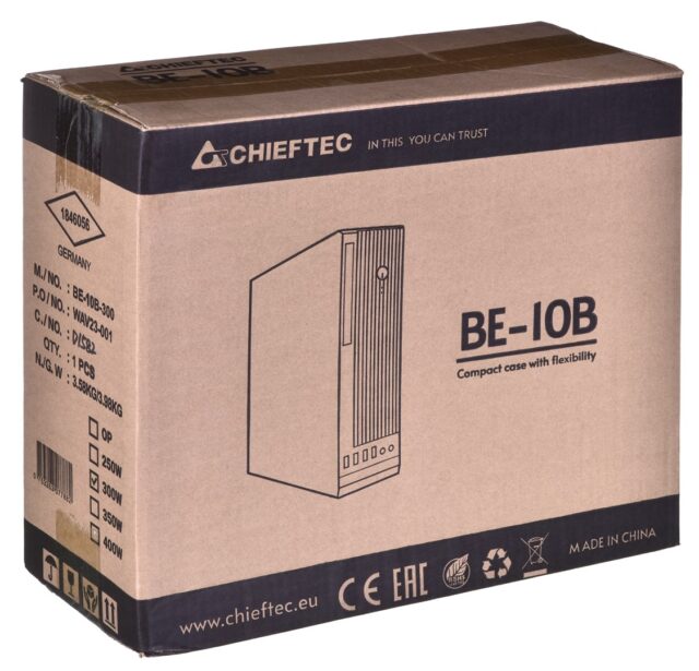 Chieftec BE-10B-300 computer case Small Form Factor (SFF) Black 300 W - imagine 6