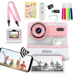 FLASH PINK  INSTANT CAMERA WITH THERMAL PRINTER FOR CHILDREN