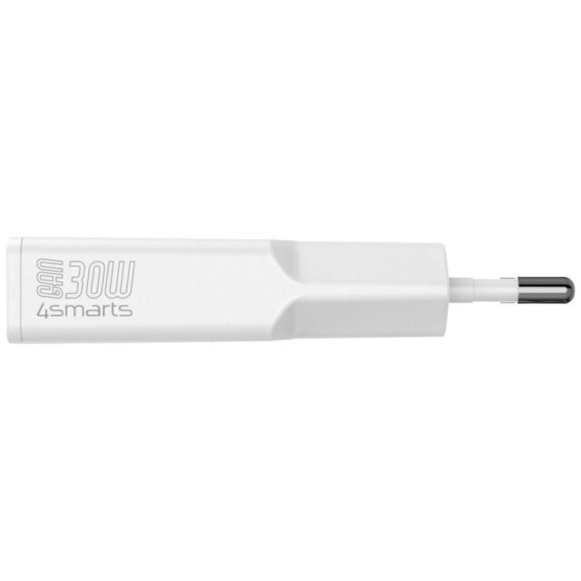 Ładowarka sieciowa 4smarts FlatPlug Slim  Dual 30W GaN 2xUSB-C biały - imagine 4