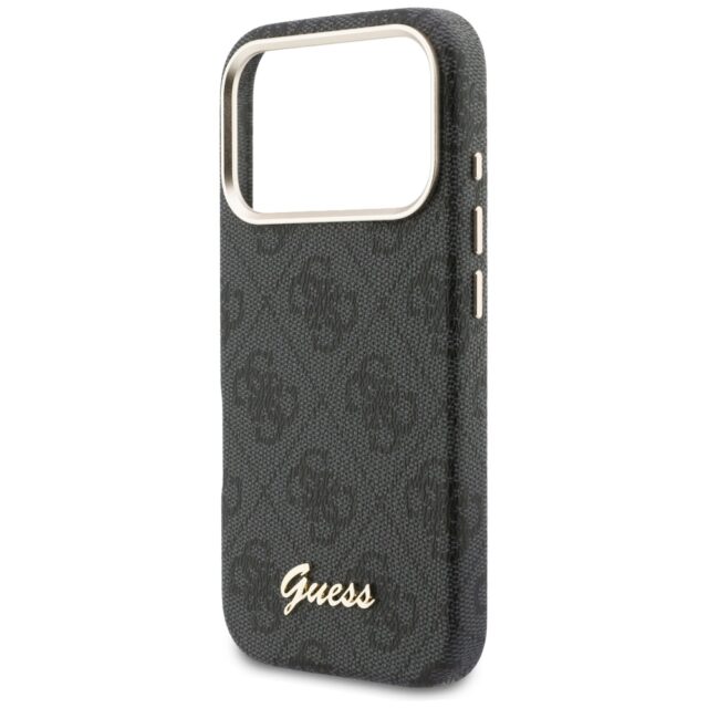 Case Guess 4G Script MagSafe for iPhone   17 Pro black - imagine 6