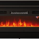 RTV GRANERO + fireplace cabinet 200x56.7x35 black/black gloss