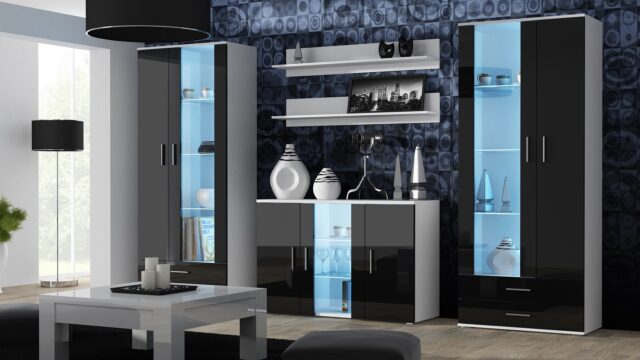 Cama set of two shelves 125cm SOHO white matte - imagine 7