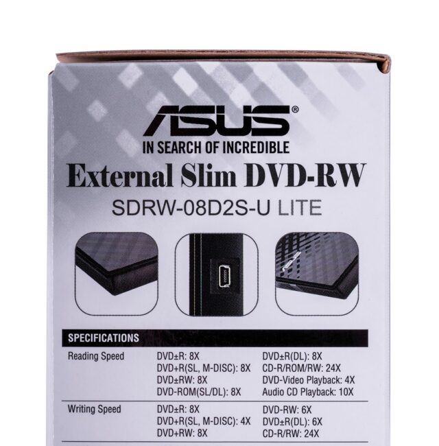 ASUS SDRW-08D2S-U Lite optical disc drive DVD±RW Black - imagine 5