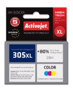 Activejet AH-305CRX Ink (replacement for HP 305XL 3YM63AE; Premium; 18 ml; color Cyan  Magenta  Gelb)