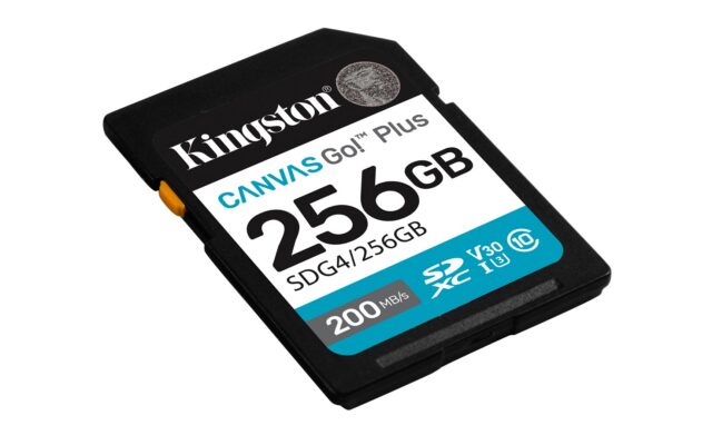 Kingston Technology Canvas Go! Plus 256GB SDXC Canvas Go Plus Gen4 200MB/s C10 UHS-I U3 V30 - imagine 2