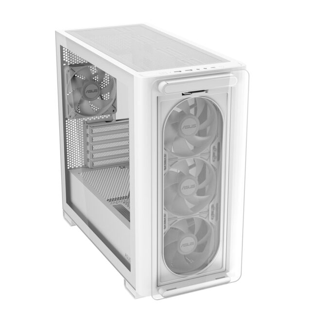 ASUS A23 PLUS ARGB WHITE Computer Case White - imagine 8