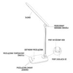 Montis Lampka biurkowa wielofunkcyjna LED MT042-BK Czarna/Black table lamp 5.7 W F - imagine 11