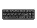 NATEC KEYBOARD TROUT SLIM USB  US LAYOUT  BLACK