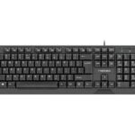 NATEC KEYBOARD TROUT SLIM USB  US LAYOUT  BLACK