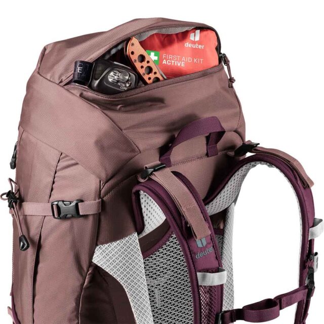 Deuter Futura Pro 38 SL women's hiking backpack - ashrose/cassis - imagine 6