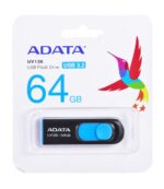 ADATA 64GB DashDrive UV128 USB flash drive USB Type-A 3.2 Gen 1 (3.1 Gen 1) Black Blue - imagine 2