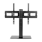 Maclean MC-386 Universal TV Stand Base for Cabinet Dresser Table Desk 32  - 75  40kg VESA 35° Rotating Temepred Glass Adjustable TV Height Powder Coating - imagine 10