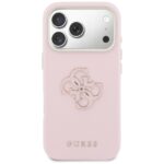 Case Guess FW Resin Logo for iPhone 17    Pro Max pink - imagine 3