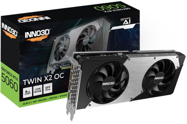 INNO3D GeForce RTX 5060 Twin X2 OC NVIDIA 8 GB GDDR7 - imagine 3