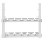 Maclean under-desk cable organizer  max. load 5kg  2 levels  white  MC-104 W - imagine 2