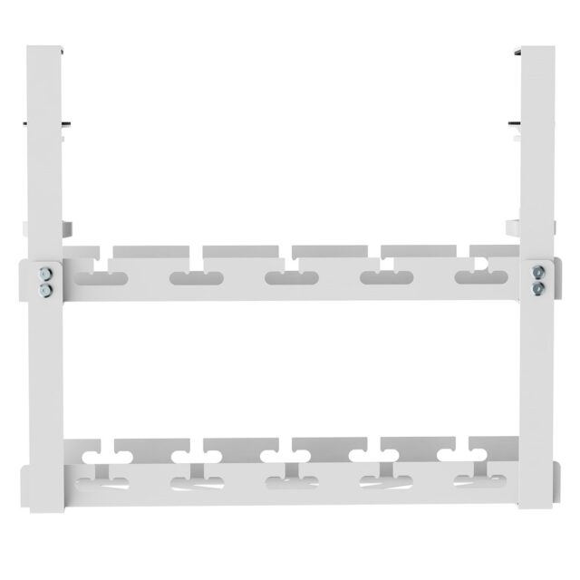 Maclean under-desk cable organizer  max. load 5kg  2 levels  white  MC-104 W - imagine 2