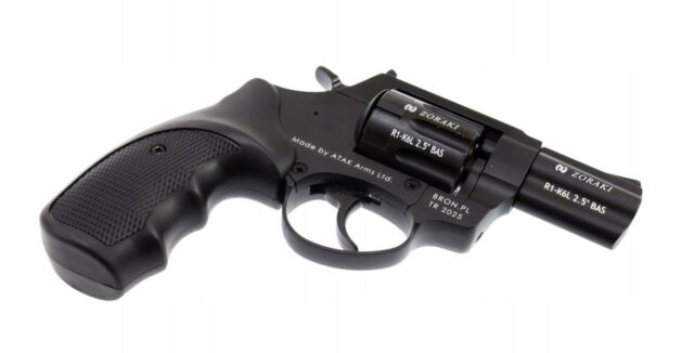 ZORAKI R1-K6L BAS alarm signal blank-firing revolver  2.5  barrel  .22 Long Blank caliber  black (R1256BMP-BAS) - imagine 4