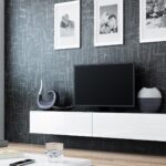 Cama TV Stand VIGO '180' 30/180/40 grey/white gloss