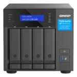 QNAP TVS-H474 NAS Tower Intel® Pentium® G7400 8 GB DDR4 QuTS hero Black