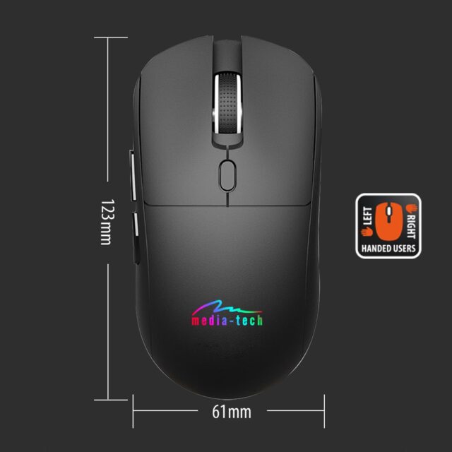 Wireless 2-in-1 Mouse (BT/RF) SILENT & RECHARGE MT1124 - imagine 10