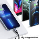 USAMS Kabel U71 USB-C/ Lighning na USB-C1,2m 100W PD Fast Charge czarny/black SJ550USB01(US-SJ550) - imagine 5