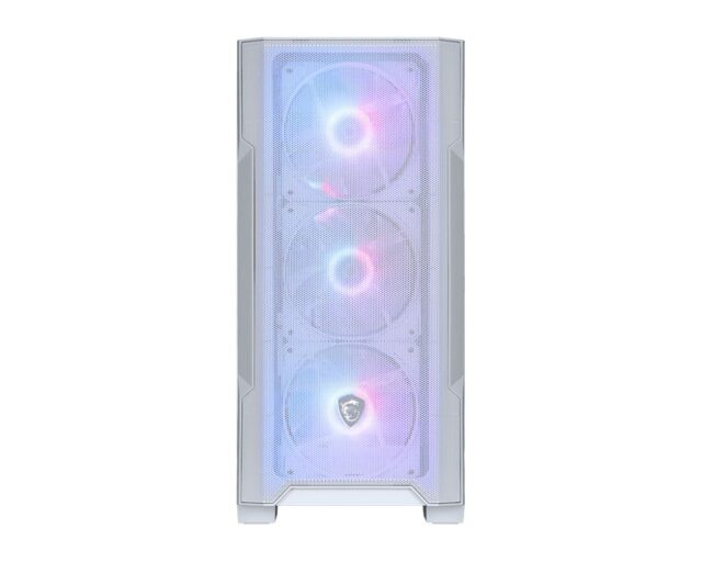 MSI MAG Forge M100R Midi Tower Transparent  White - imagine 2