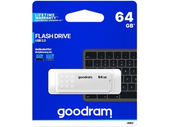Goodram USB flash drive UME2 64 GB USB Type-A 2.0 White - imagine 3