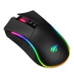 Havit MS1001S - Optical right-handed gaming mouse  USB type A  black-grey