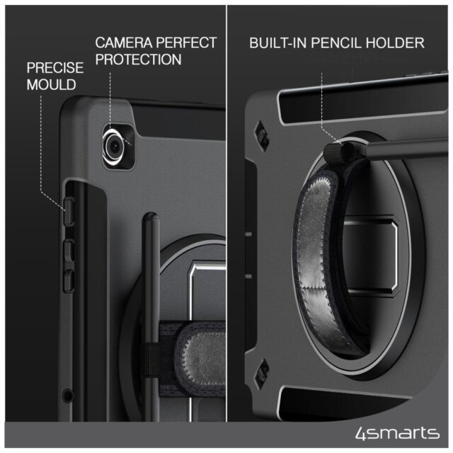Pancerne etui z uchwytem  4smarts Rugged Case Grip do Samsung Galaxy Tab A9+ - imagine 8