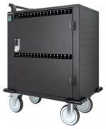 Manhattan iPad to 13   MacBook Air to 13  & Chromebook to 14  32-bay Charging Trolley/Cart via USB-C  Also other tablets/smartphones (with device to USB-C cable)  Bays 330x22x235mm  Device charging cables not included (suggest USB-C cable 354868) Cab