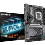 GIGABYTE X870 EAGLE WIFI7 Motherboard - Supports AMD Ryzen 9000 CPUs  14+2+2 phases VRM  up to 8000MHz DDR5 (OC)  1xPCIe 5.0 + 2xPCIe 4.0  Wi-Fi 7  2.5GbE LAN  USB 4