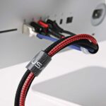 USAMS Taśma organizer do kabli Velcro 1mczarny/black ZB60ZD02 (US-ZB060) - imagine 3