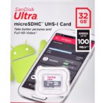 Sandisk Ultra microSDHC memory card 32 GB Class 10