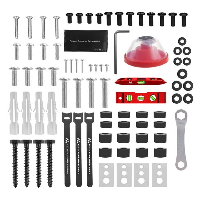 Maclean TV Mount  max VESA 600x400  32-85   60kg  horizontal and vertical angle adjustment  profile 65-390mm  black  MC-789 - imagine 3