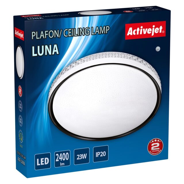 Modern LED ceiling plafond Activejet LUNA 23W - imagine 3