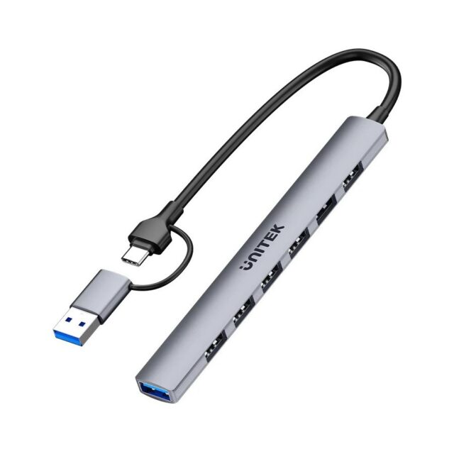 Unitek H1209AGY01 USB-A 5Gbps 7in1 USB hub - imagine 3